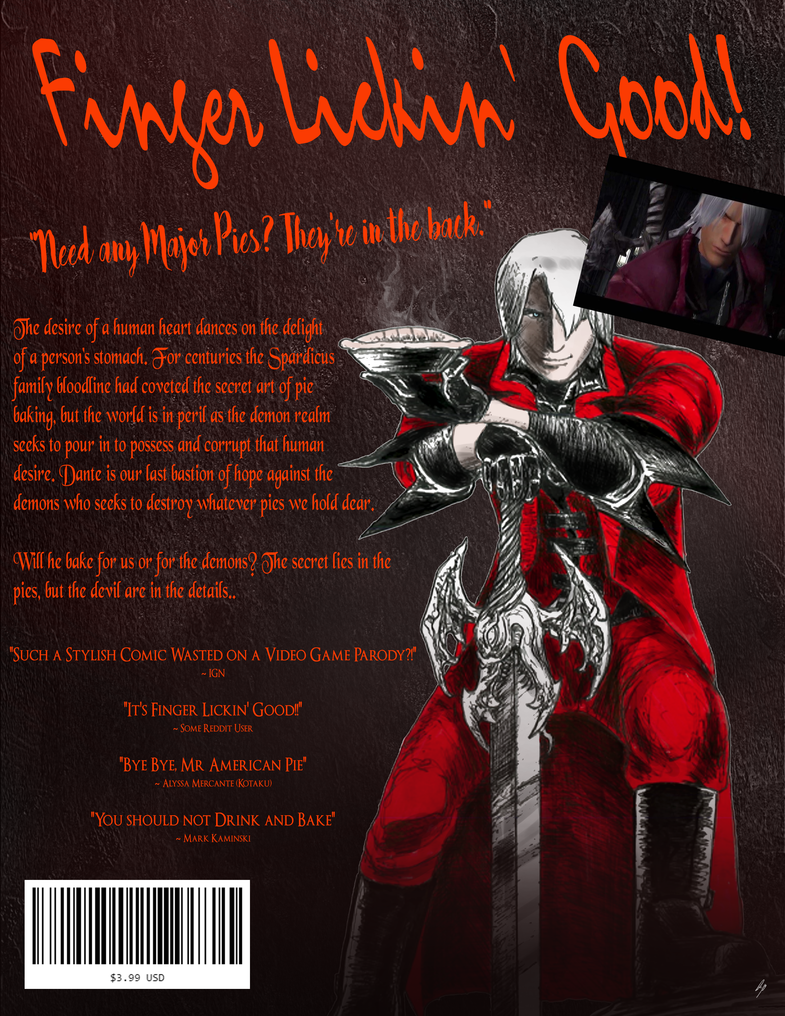 Comic back cover